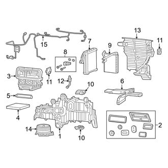 Ram OE - Air Conditioner & Heater - Evaporator & Heater Components