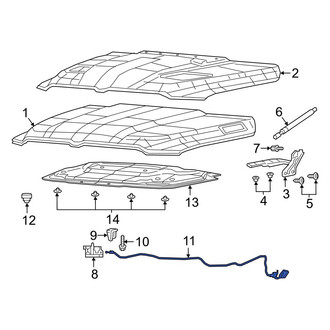 Ram OE - Front Hood Release Cable