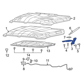Ram OE - Front Left Hood Hinge