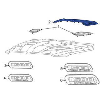 Ram OE - Front Left Hood Vent