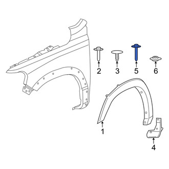 Ram OE - Quarter Panel Splash Shield Screw