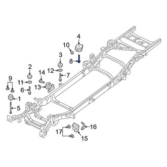 Ram OE - Rear Body Mount Cushion Bolt
