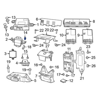 Ram OE - High Intensity Discharge (HID) Headlight Control Module Nut