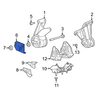 Ram OE - Left Engine Mount Heat Shield
