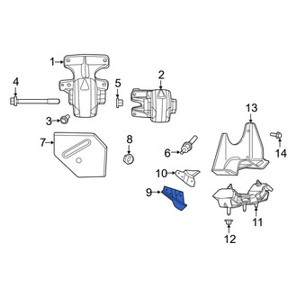 Ram OE - Front Right Engine Mount Bracket