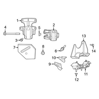 Ram OE - Engine & Transmission Mounting (RWD 5.7L)