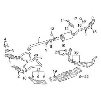 Ram OE - Exhaust System - Exhaust Components (3.6L)