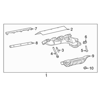 Ram OE - Exhaust System - Manifold (Single Exhaust), (5.7L)