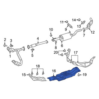 Ram OE - Center Floor Pan Heat Shield