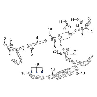 Ram OE - Floor Pan Heat Shield Nut