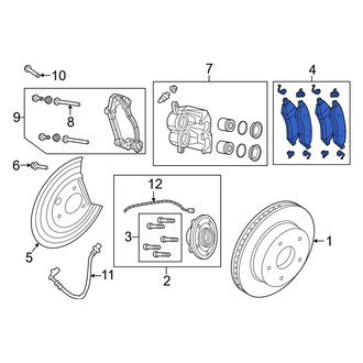 Ram OE - Front Disc Brake Pad Set