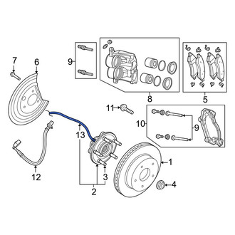 Ram OE - Front ABS Wheel Speed Sensor