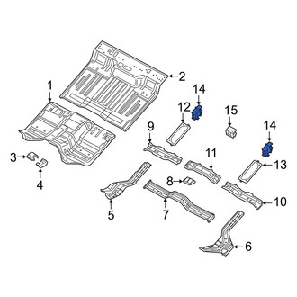 Ram OE - Front Floor Pan Crossmember