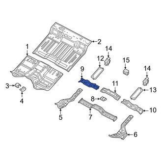 Ram OE - Center Right Floor Pan Crossmember