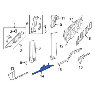 Ram OE - Front Left Door Sill Plate