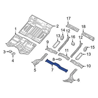 Ram OE - Front Floor Pan Crossmember