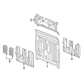 Ram OE - Cab - Back Panel (Big Horn / Laramie / Laramie Longhorn / Limited / Lone Star / Rebel / Special Service / Tradesman Crew Cab)