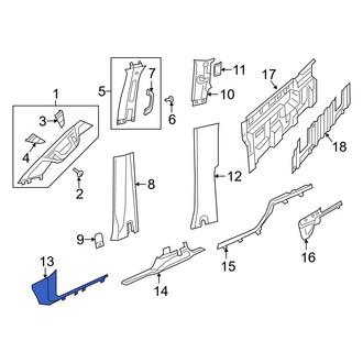 Ram OE - Left Kick Panel Trim