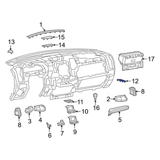 Ram OE - Front Right Speaker Cover