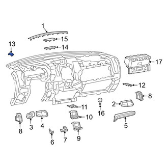 Ram OE - Front Left Speaker Cover