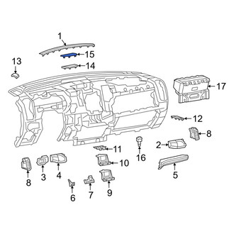 Ram OE - Front Center Speaker Cover