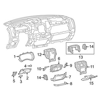 Ram OE - Instrument Panel Components (Lower Components)