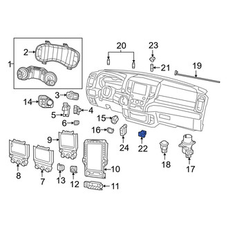 Ram OE - Rear 12 Volt Accessory Power Outlet