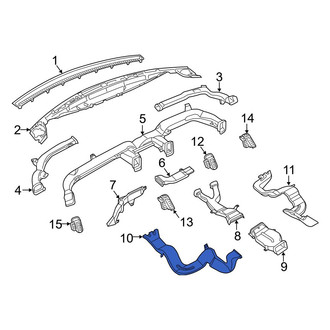 Ram OE - Rear Right Instrument Panel Air Duct