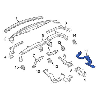 Ram OE - Rear Left Instrument Panel Air Duct
