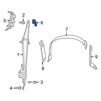 Ram OE - Front Seat Belt Height Adjuster Cover