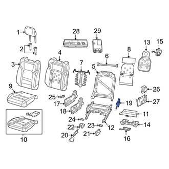 Ram OE - Front Right Inner Seat Trim Panel