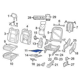 Ram OE - Front Left Lower Seat Heater Pad