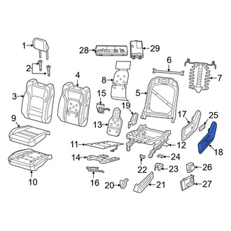 Ram OE - Front Left Outer Seat Trim Panel