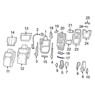 Ram OE - Front Lower Seat Hinge Cover