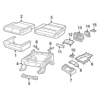 Ram OE - Seats & Tracks - Front Seat Components (Center Seat, Components Lower Components)