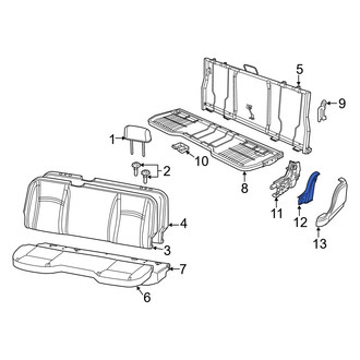 Ram OE - Rear Right Seat Hinge Cover