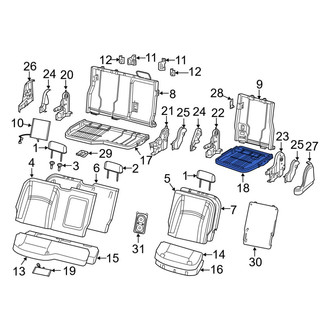 Ram OE - Rear Right Seat Frame