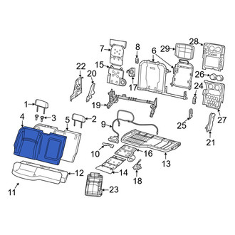 Ram OE - Rear Seat Back Cushion Cover