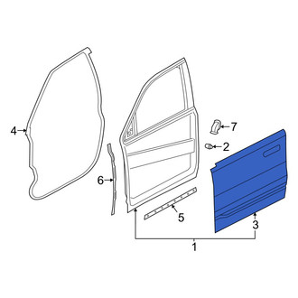 Ram OE - Front Left Outer Door Outer Panel