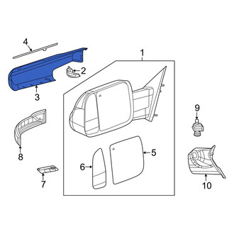 Ram OE - Front Right Door Mirror Cover