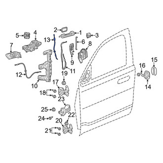 Ram OE - Front Door Lock Knob