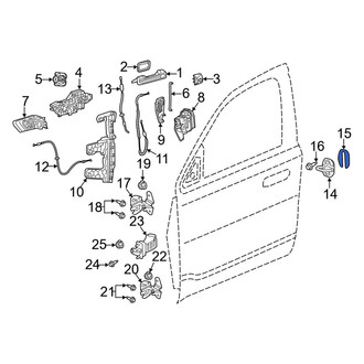 Ram OE - Door Lock Striker Plate Spacer
