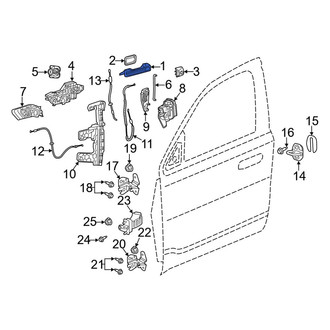 Ram OE - Front Outer Exterior Door Handle