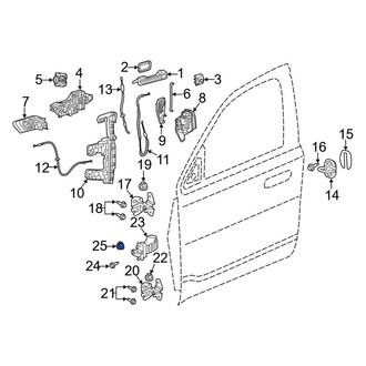 Ram OE - Door Check Nut