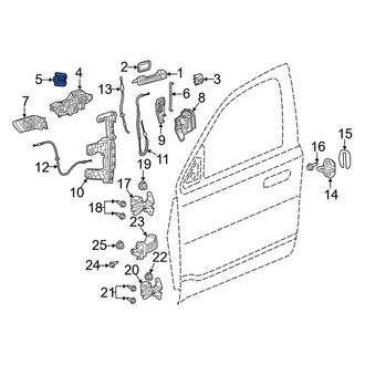 Ram OE - Front Door Lock Cylinder