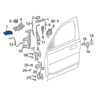 Ram OE - Front Right Inner Interior Door Handle