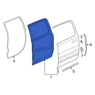 Ram OE - Rear Left Door Shell