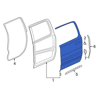 Ram OE - Rear Left Outer Door Outer Panel