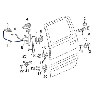 Ram OE - Rear Door Lock Knob