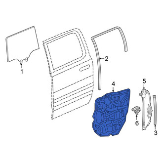 Ram OE - Front Right Door Panel Carrier